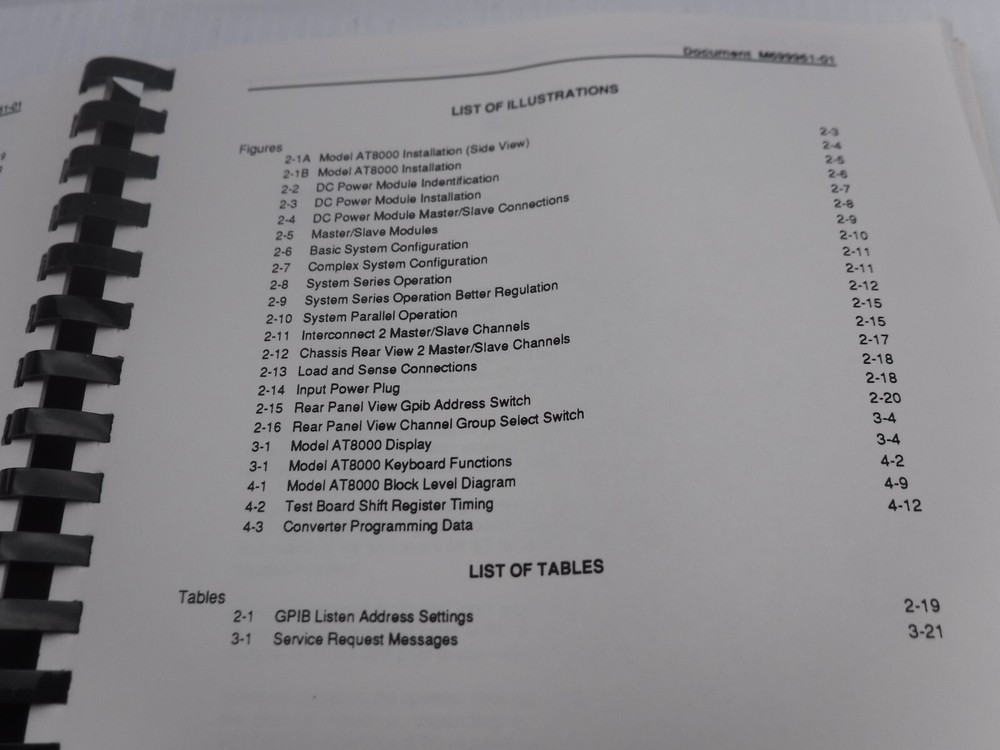 Elgar AT8000 Programmable DC System Manual M699961-02