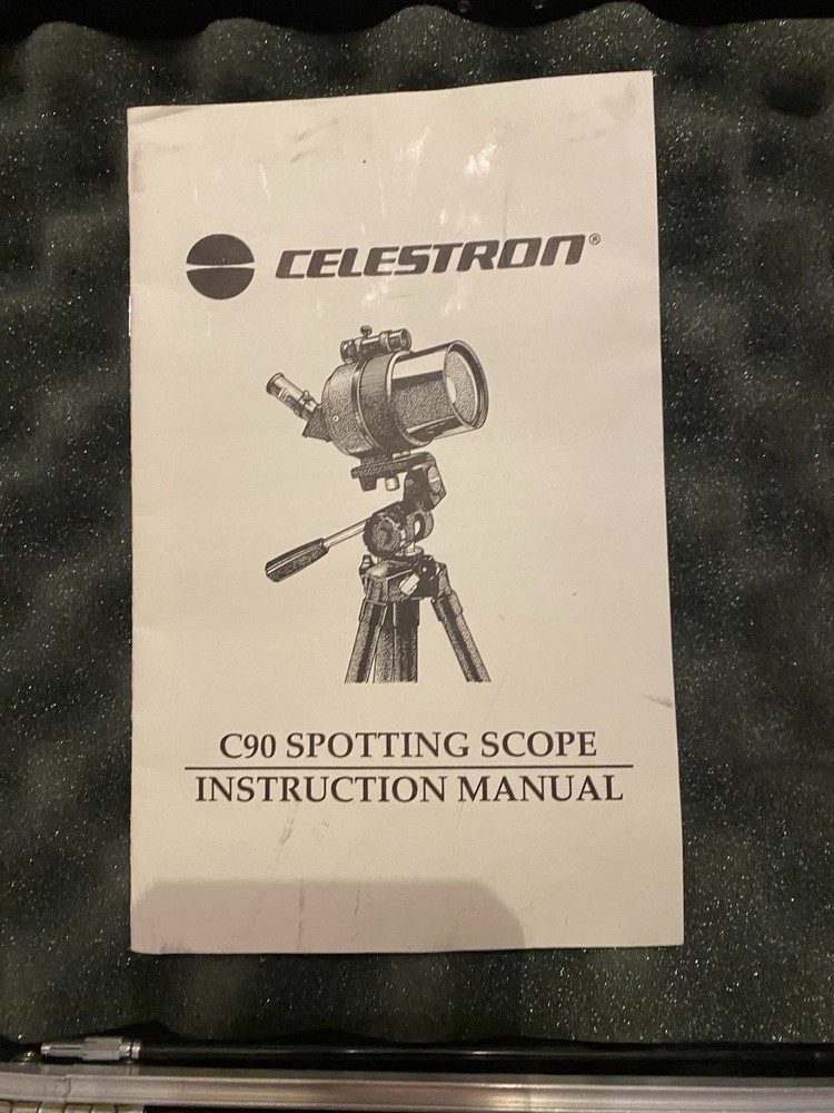 Celestron C90 Spotting Scope W/ Minolta SRT201 Camera-case-instructions-unused