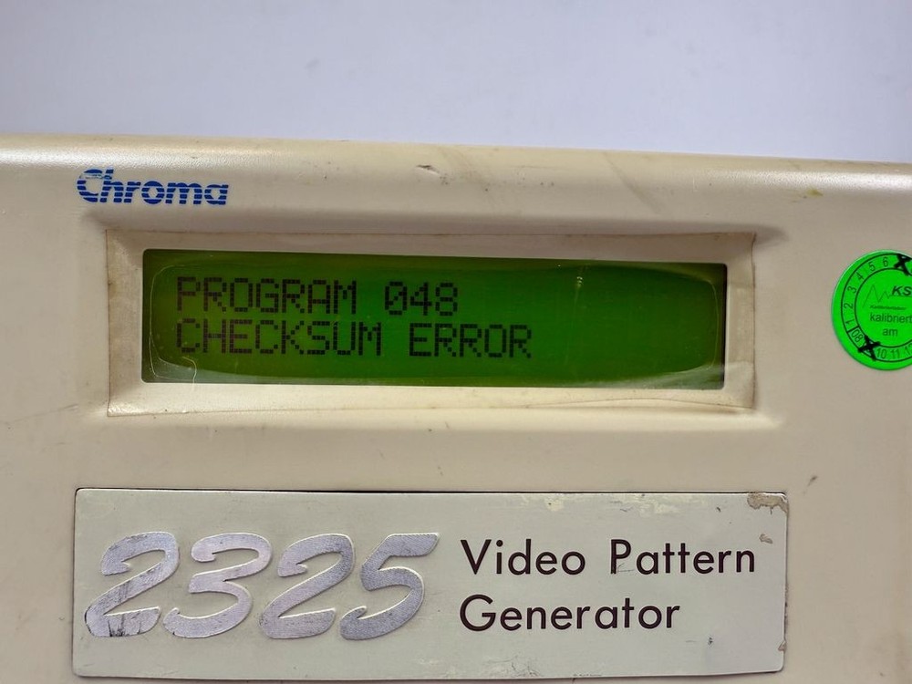 Chroma ATE 2325 Video Pattern Generator TTL LVDS