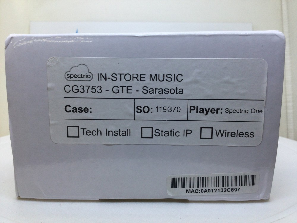 Spectrio-One CG3753 Digital Media Player