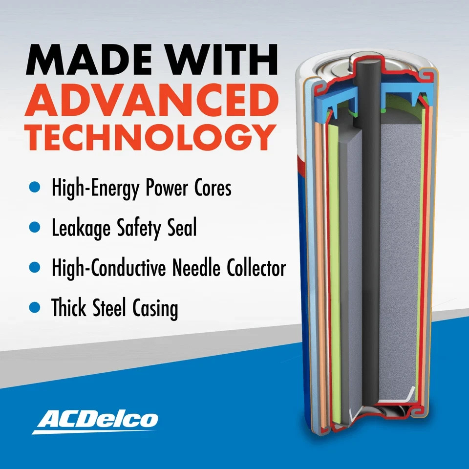 ACDelco Super Alkaline AA Batteries, 40 Count