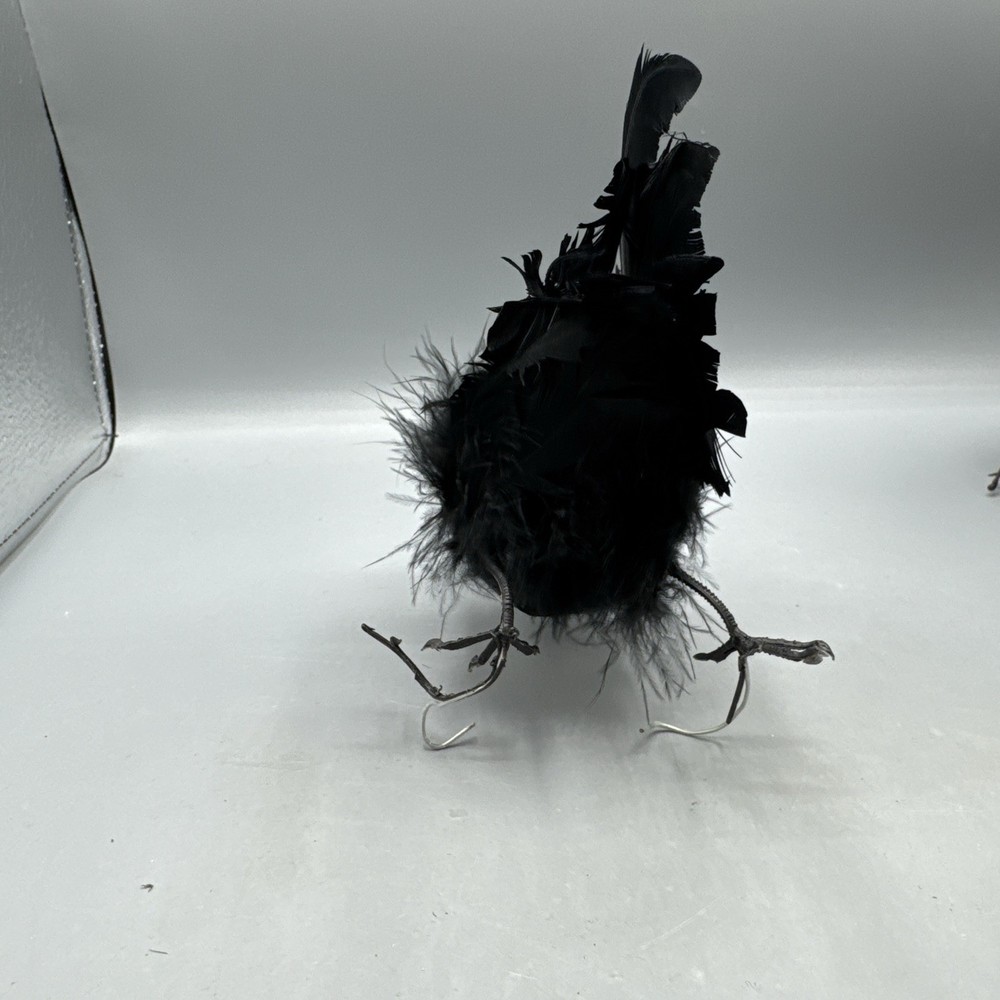 5 PCS Black Feathered Crows Halloween Ravens