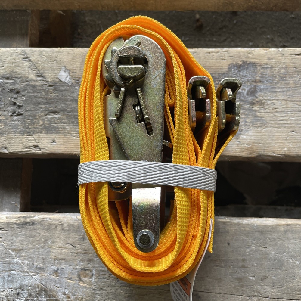(9) Kinedyne Cargo Ratchet Logistic Strap 641201 + Spring Loaded Fitting