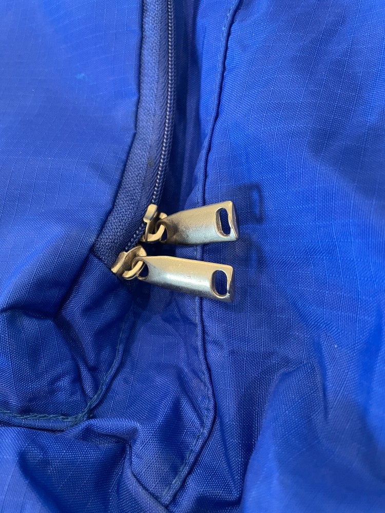 Blue Foldable Convertible Backpack/Pouch in One