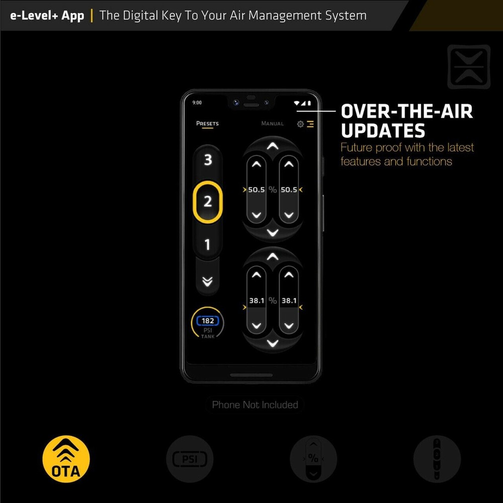 AccuAir E-Level+ Air Suspension VU4 E+ Connect Wireless Height Controller System