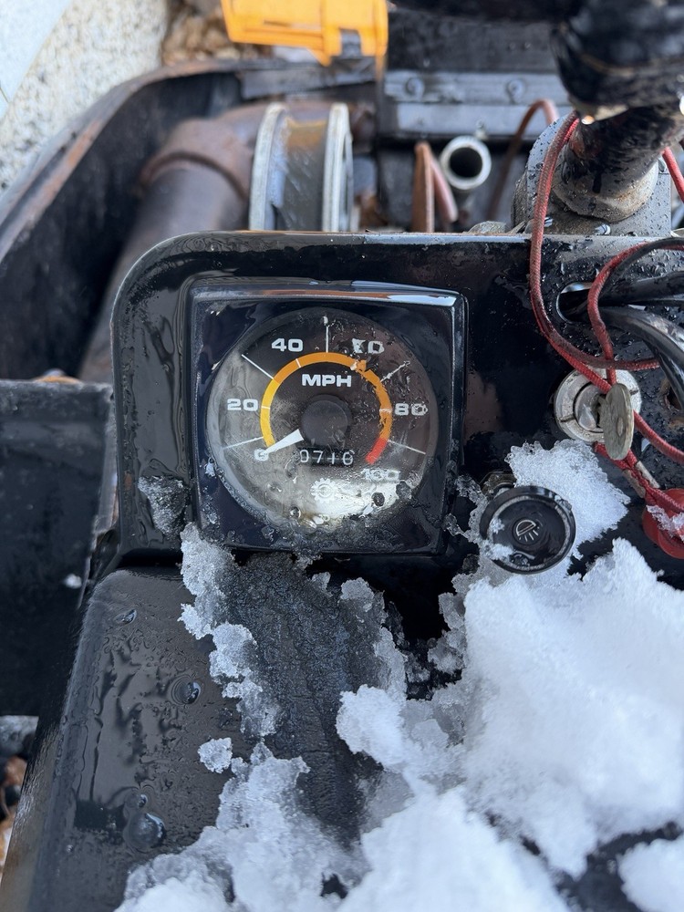 Ski-Doo Citation OEM Square Speedometer 3.15" Cable/Fitting 710 Miles!