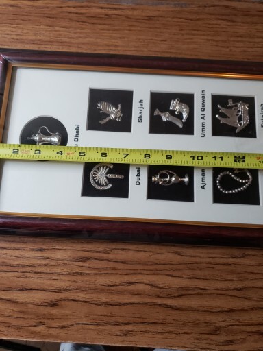 7 Square Framed Arabian Silver Pins