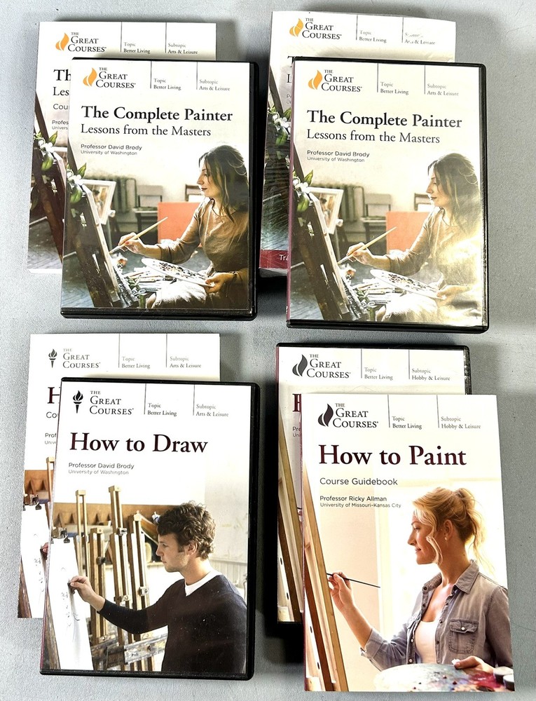 Great Courses DVD Bundle - How To Paint, How To Draw, The Complete Painter (x2)
