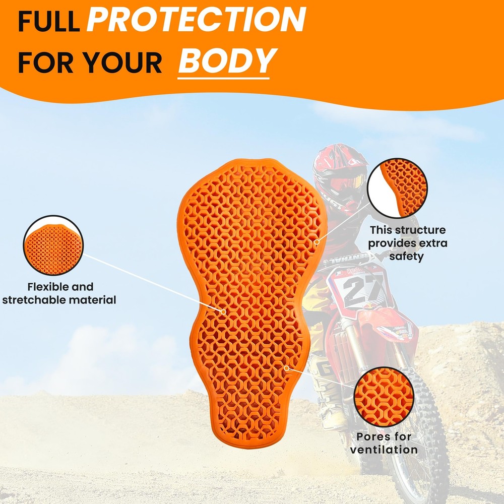 – CE 2 Approve Back Protective Pad, Level 2 Approved Back Protector, Back Arm...