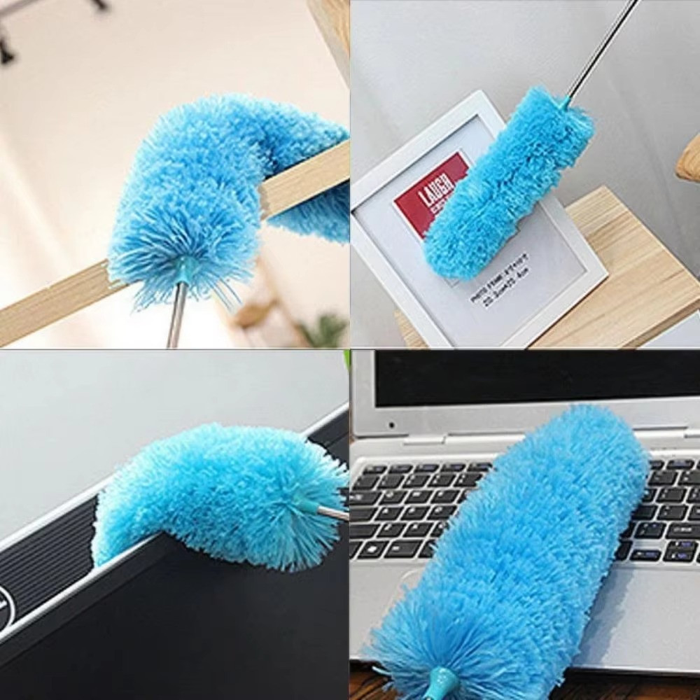 Microfiber & Cobweb Duster Cleaning Brush Ceiling Fan Cleaner Kit 1PCS Gray