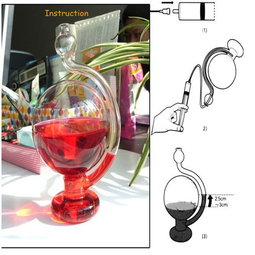 Storm Glass Weather Forecaster - Modern Home Ornament Visual Forecasting Tool