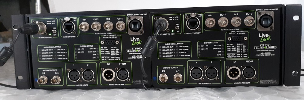 Pair of Studio Technologies LL3GCR-032 Control Room Unit Ears AC Adapter*TESTED*