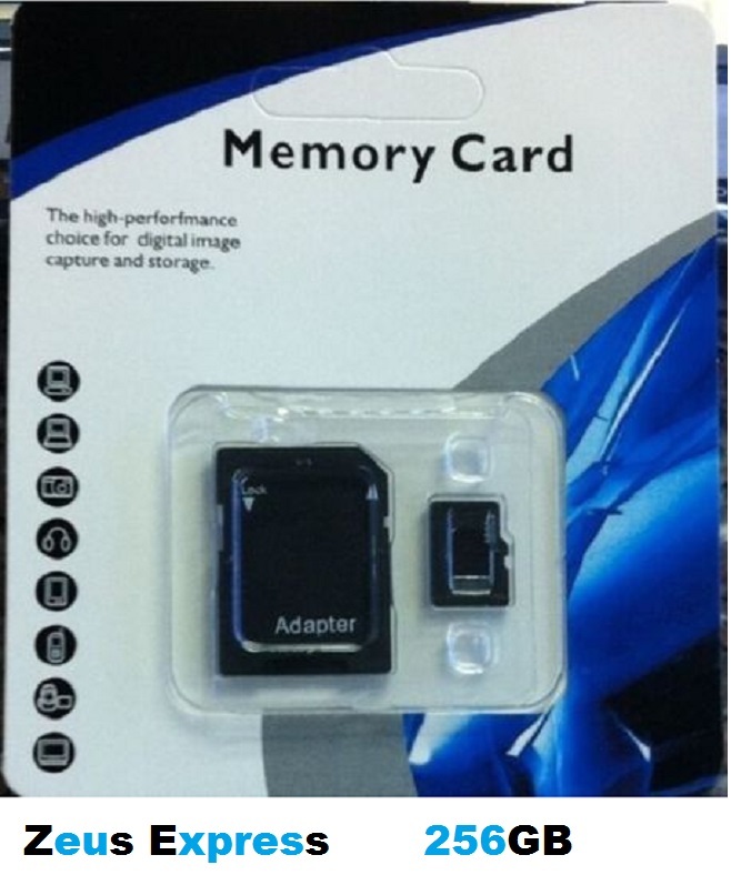 Smartphone Micro SD Memory Card 256GB Windows iOS Android TF Card With Package R