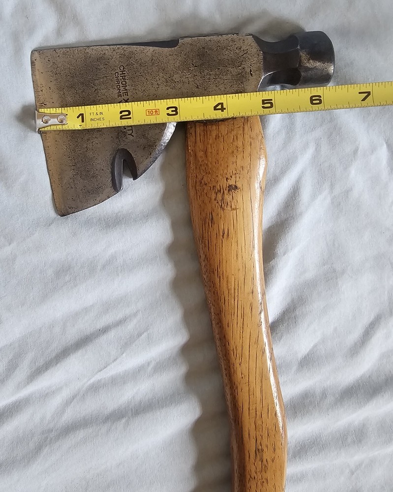 Rare Vintage Chrome X Carpenters Hatchet