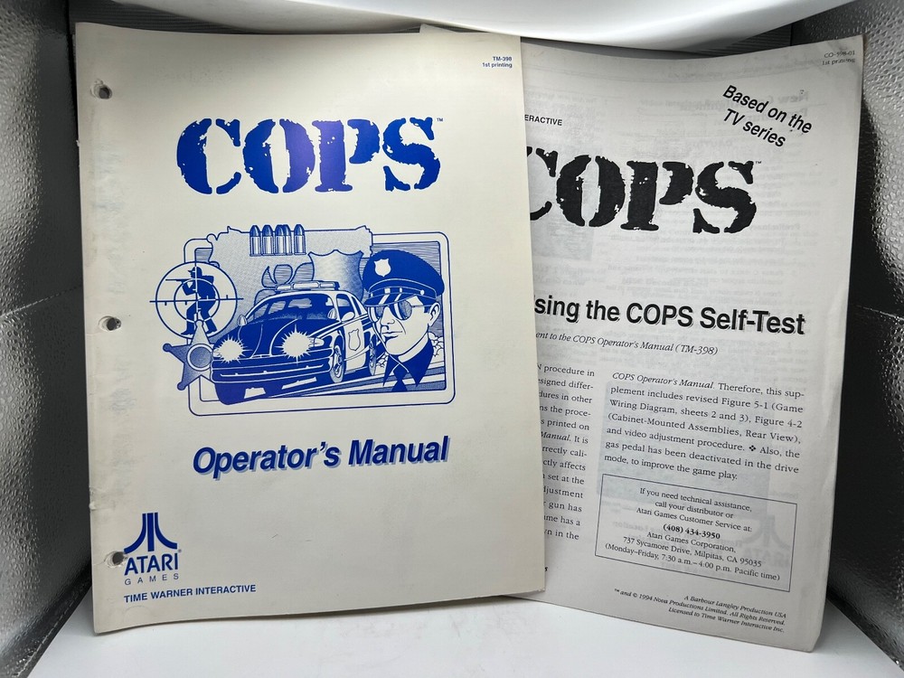 ATARI: Arcade game Manuals Collection from distributors library YOUR CHOICE