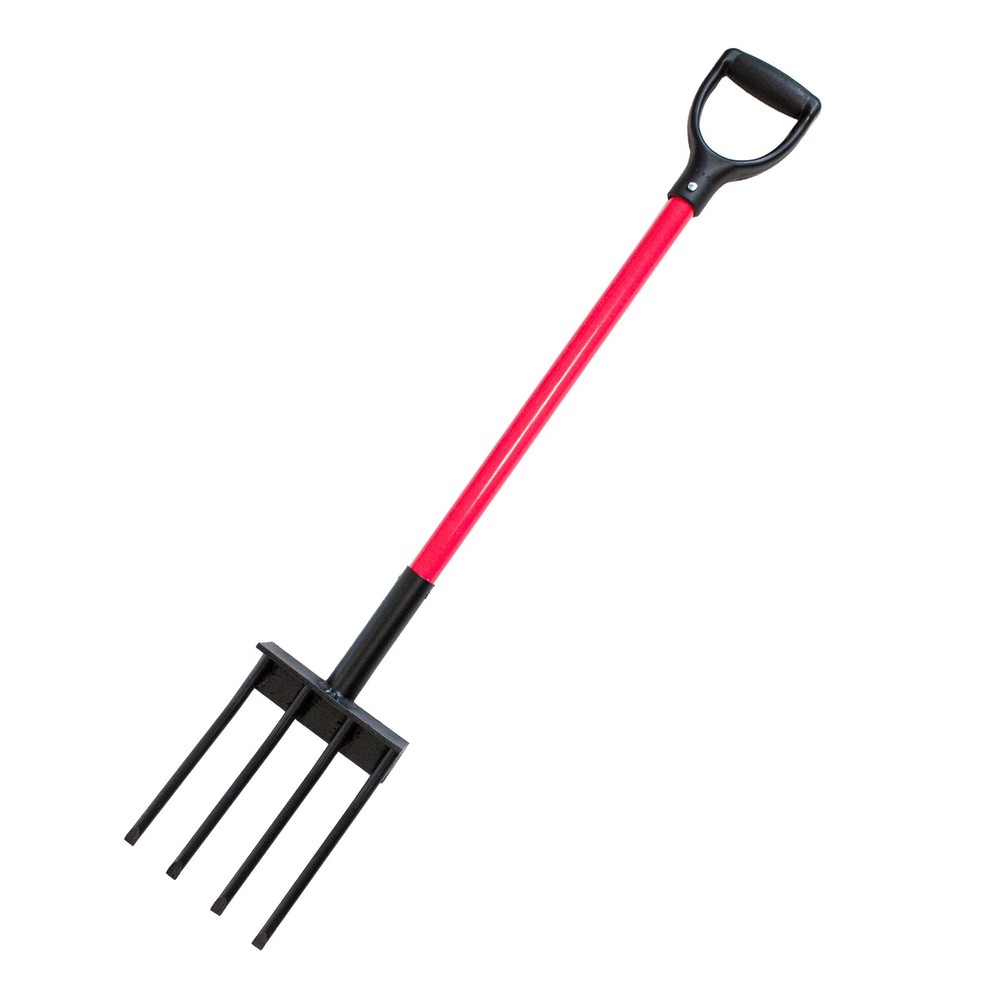 Bully Tools Spading Fork with Fiberglass Handle and Poly D-Grip (2 pack)
