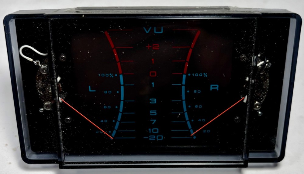 Dual Analog VU Meter Audio Level DB Meter External BackLight  Panel Mount