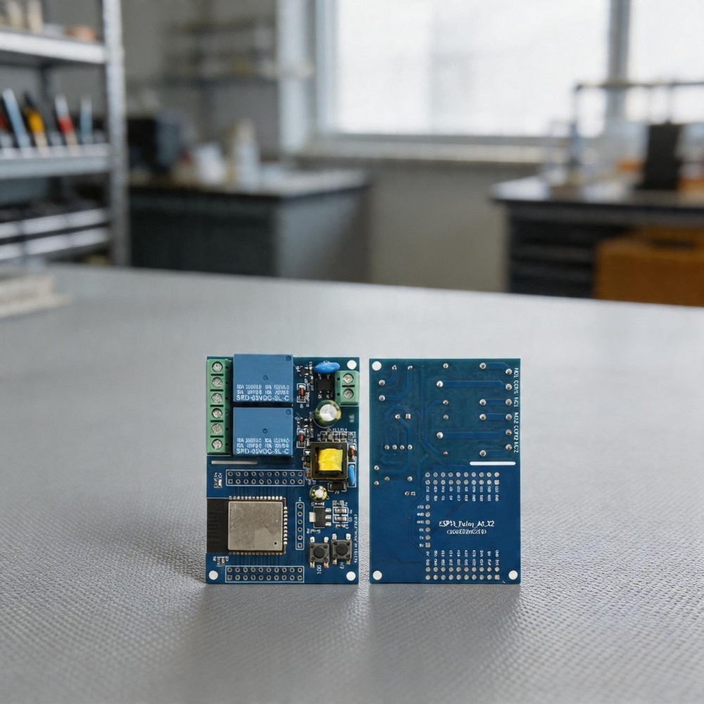 For ESP32-Based Dual Relay Board for Prototyping and Smart Device Control