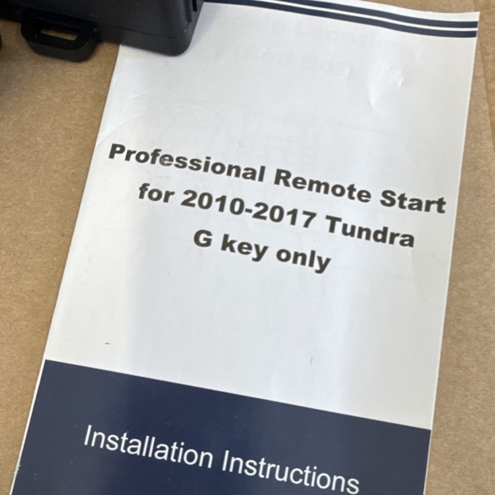 Remote Start For Tundra