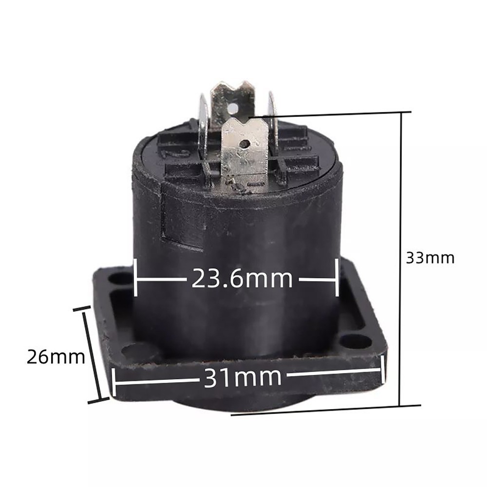 10* Speakon 4-Pin Female Jack Compatible Audio Cable Panel Socket Connector
