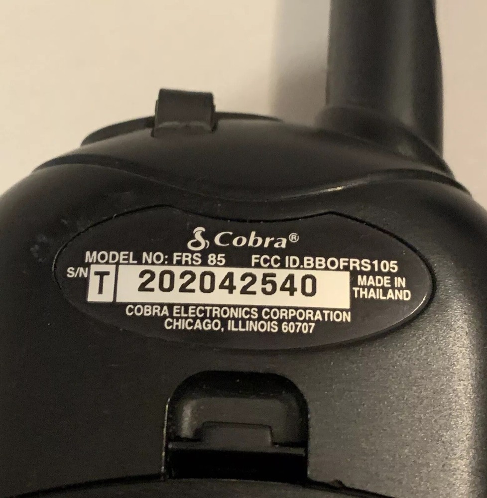 Cobra Microtalk Model Number CXT125 Handheld Walkie Talkie