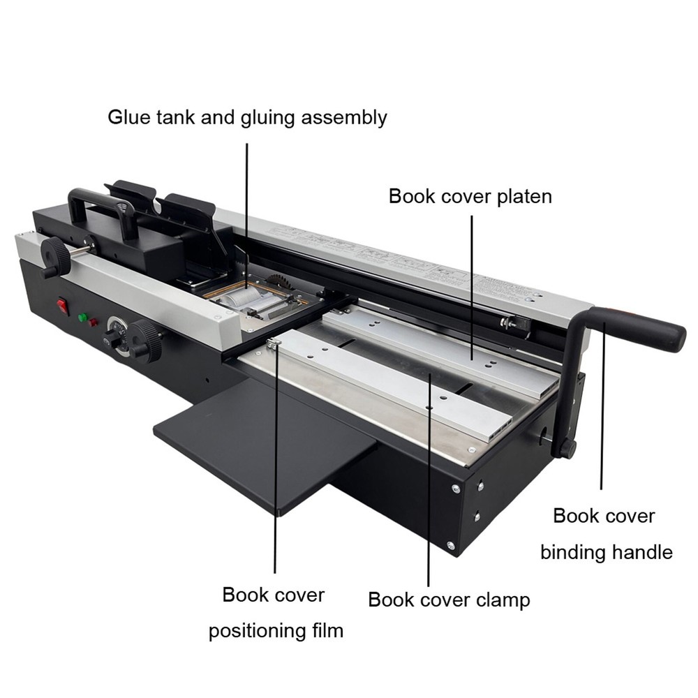 110V Manual Hot Glue Binder Wireless Binding Machine A4 Book Binding Machine