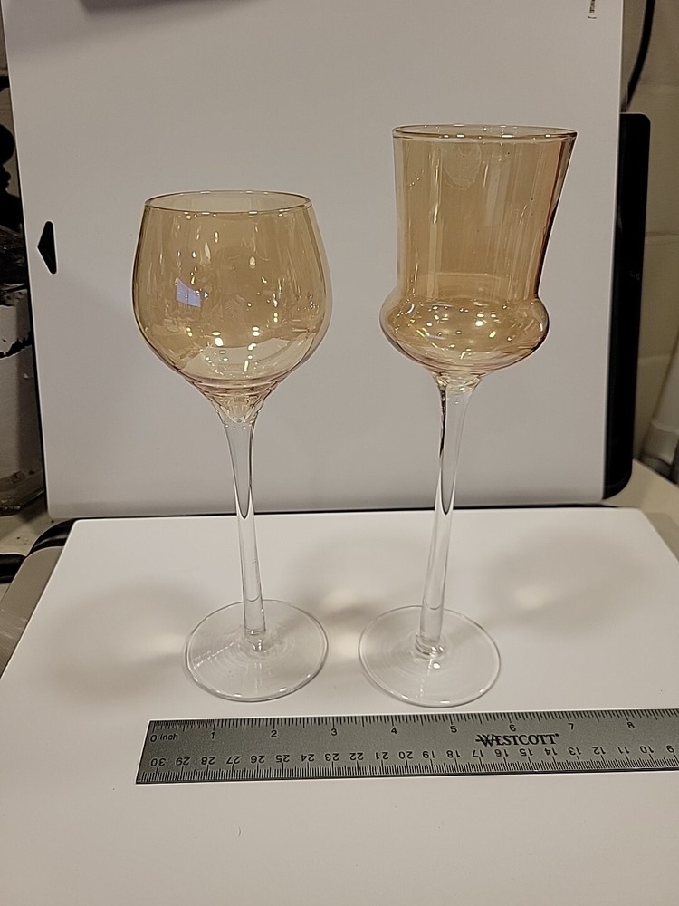 2 candle holders Light Tan Hue