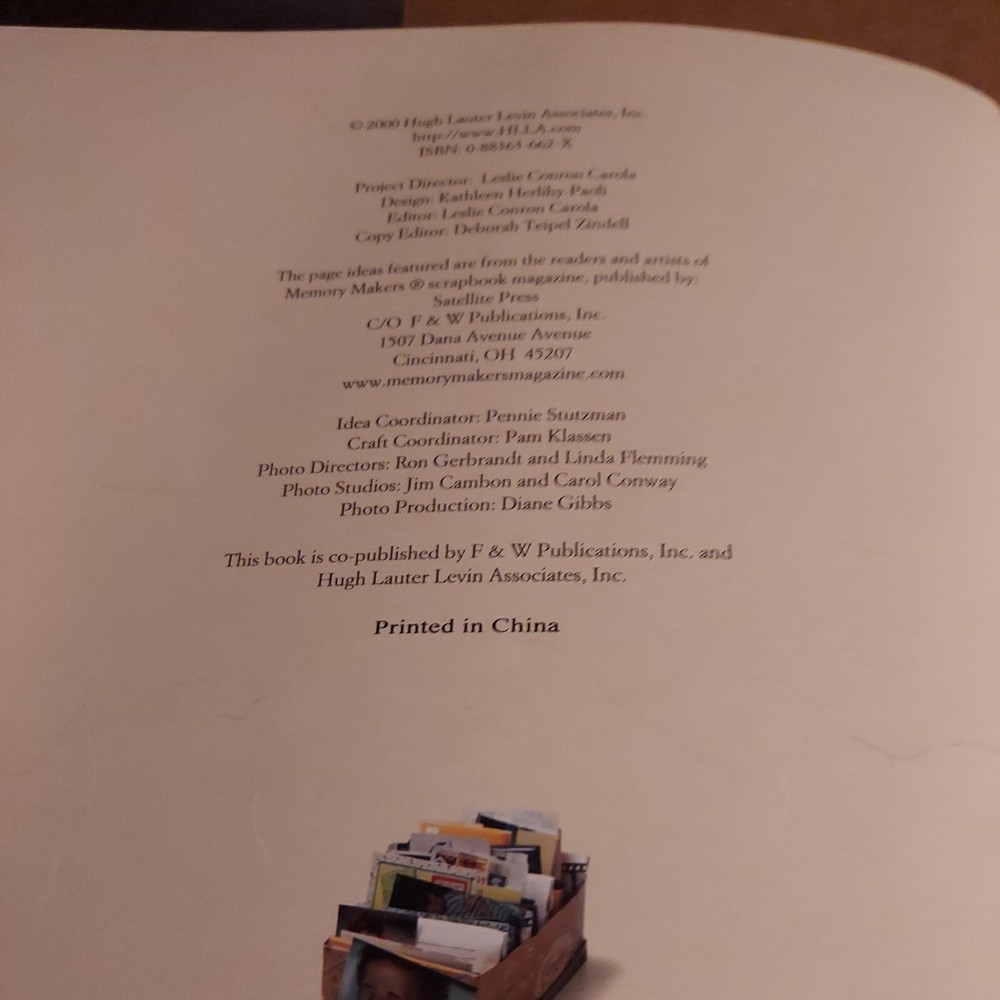 2000, "Memory Makers Scrapbook Collection", Complete Guide To Making Memories