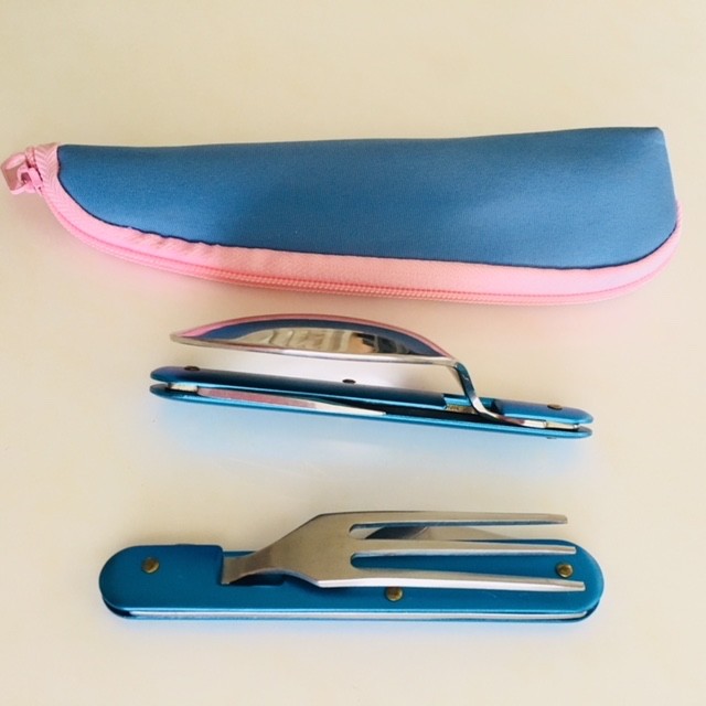 Multifunctional Camping Eating Utensils Fork  Spoon Bottle Can Opener Set