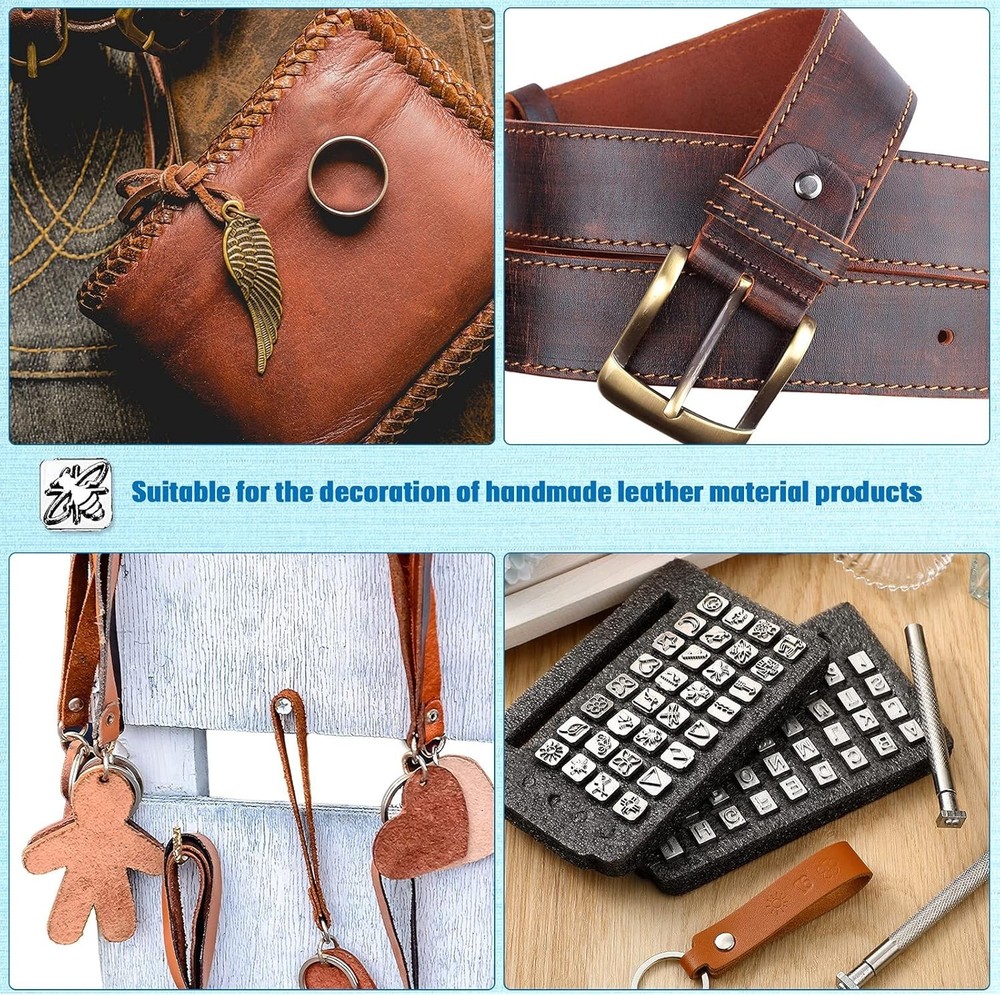 Complete Leather Stamping Set: 70 Tools for Personalized Craft Projects