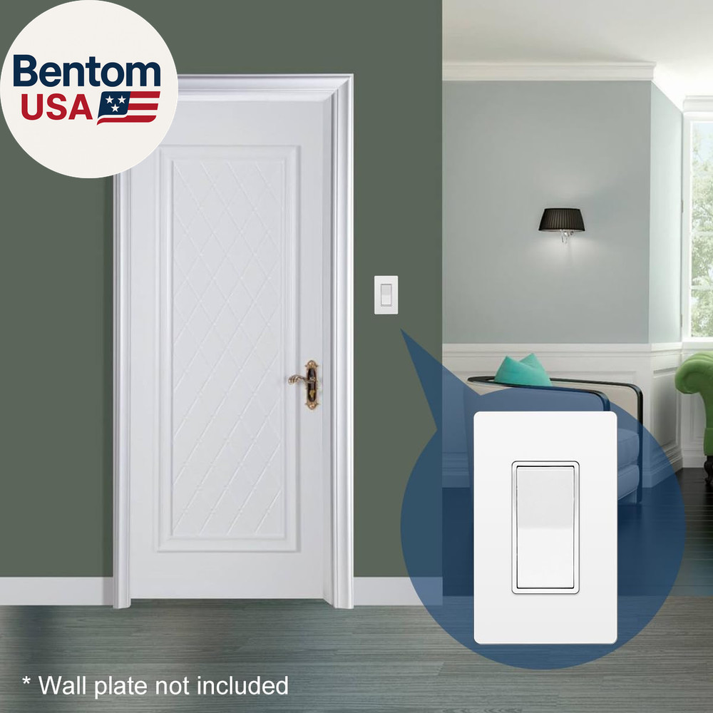 (50 Pack) CML Decorator Wall Light Switch, Single Pole Switch, 15A 120/277V, 3-Y