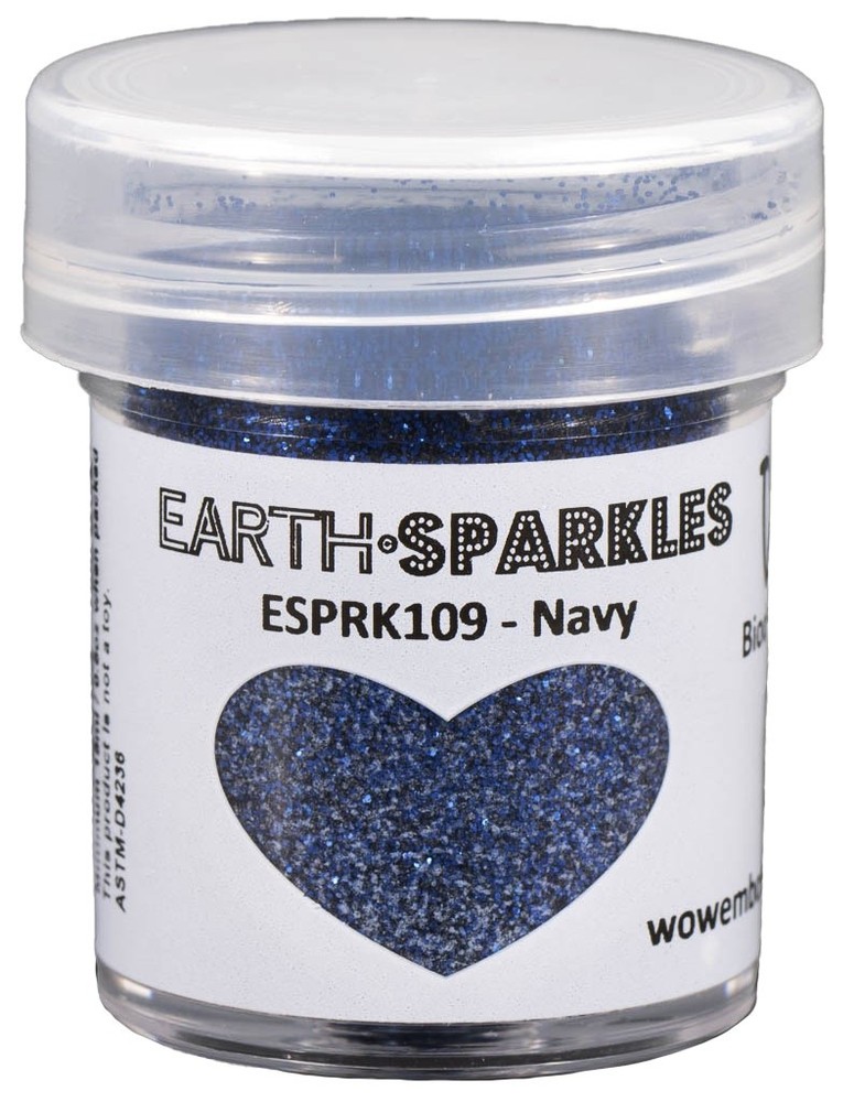 WOW! Earth Sparkles Glitter 15ml-Navy