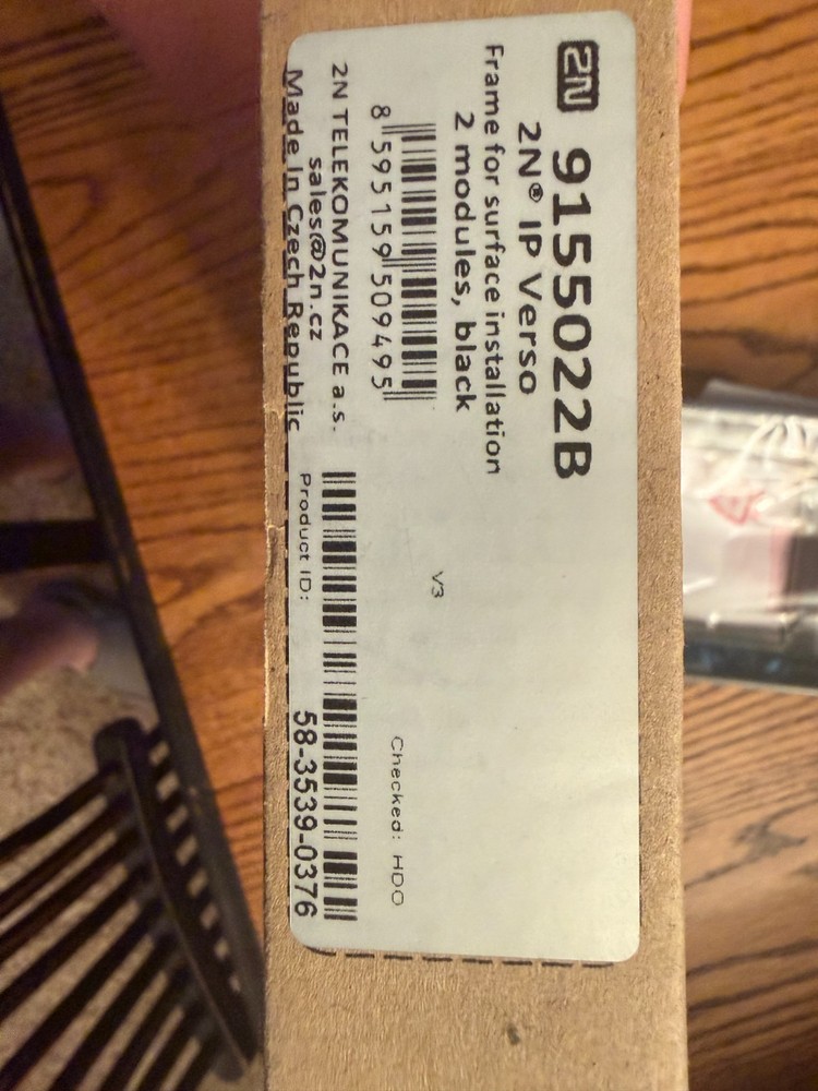 2N Surface Frame (2 Modules) Black (IP Verso)