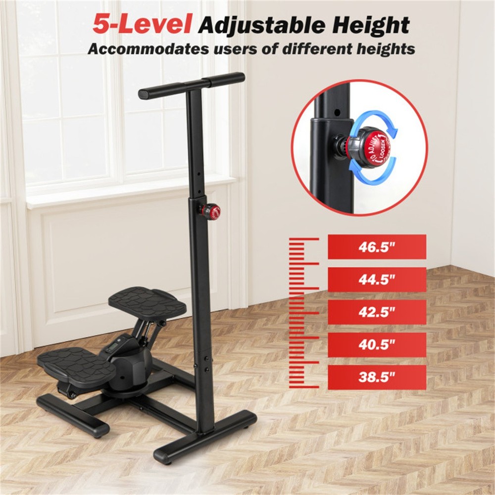 Multi-Functional Exercise Stepper - Step+Twist Design, 300lbs Capacity, Non-Slip