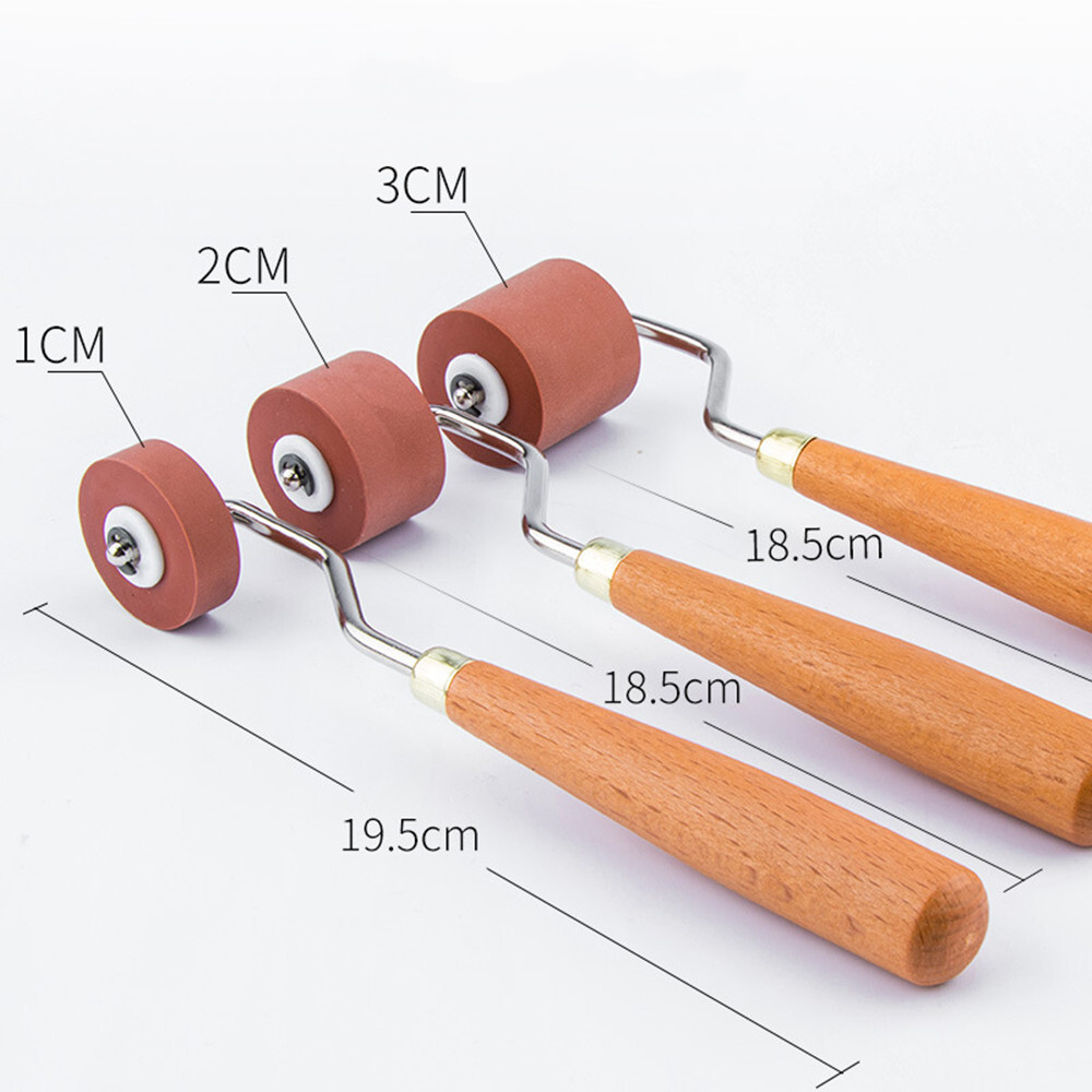 Roller Rubber Brayer Stamping Rollers Ink Printmaking Tool