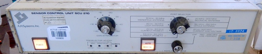 A.H.SYSTEMS SENSOR CONTROL UNIT SCU 120              **RARE FIND**