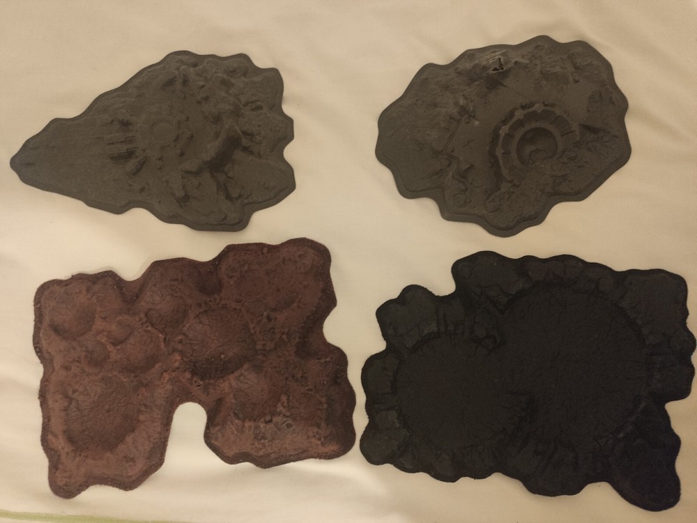 GAMES WORKSHOP WARHAMMER 40K TERRAIN SCENERY CRATERS X4