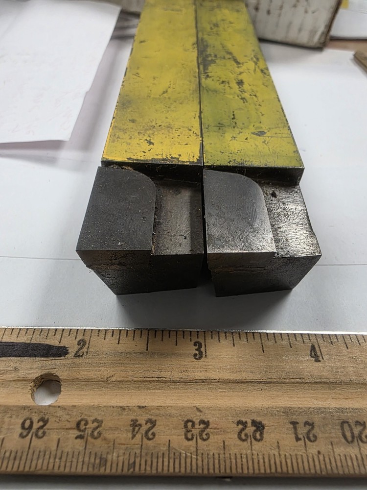 2 pcs Brazed Carbide 1" Square Lathe Tool Bits, OR LARGE FLYCUTTER BITS LH