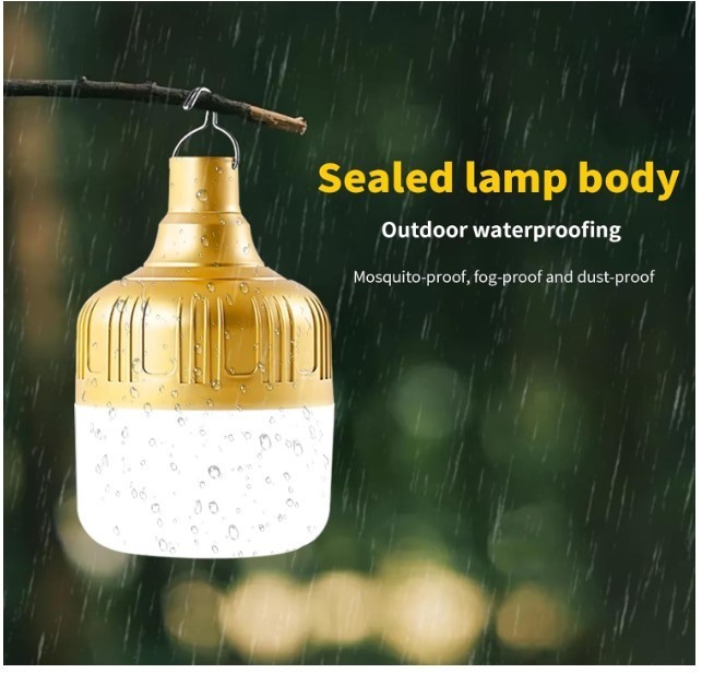 2 Pack LED Camping Lantern Rechargeable 4000mAh Waterproof USB Light