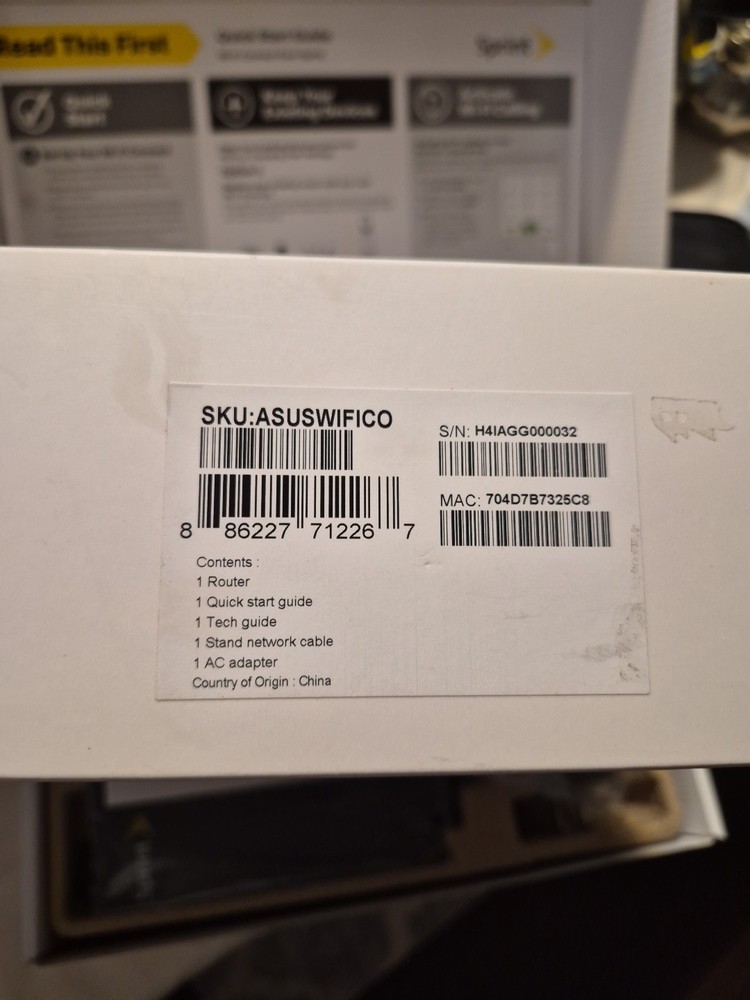 ASUS WIFI Router(SPRINT)