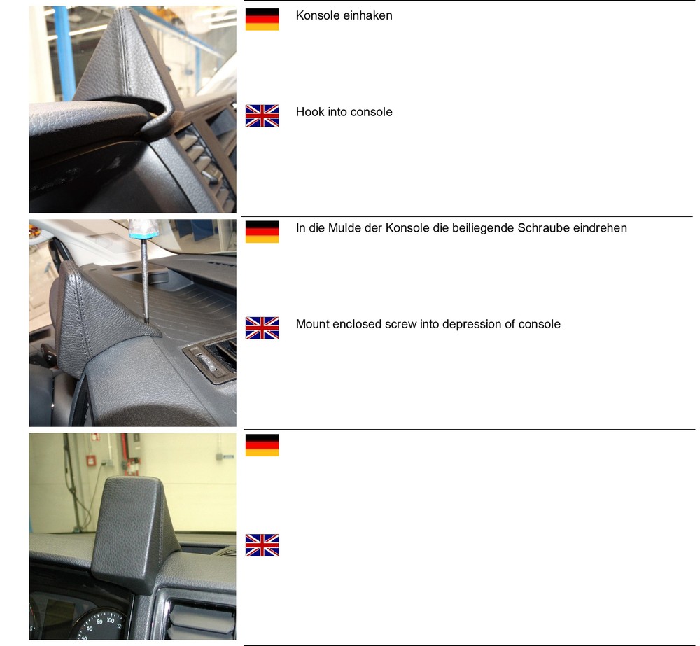 KUDA Phone Holder 2575 Suitable For VW Crafter From 2017