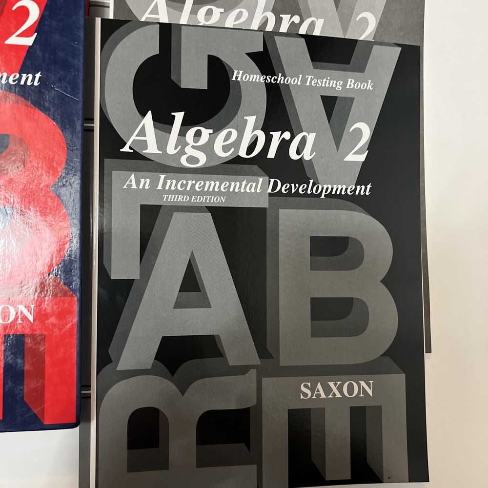 Saxon Algebra 2 SET (3rd Edition) Textbook, Answer Key & Test Forms (very Good)