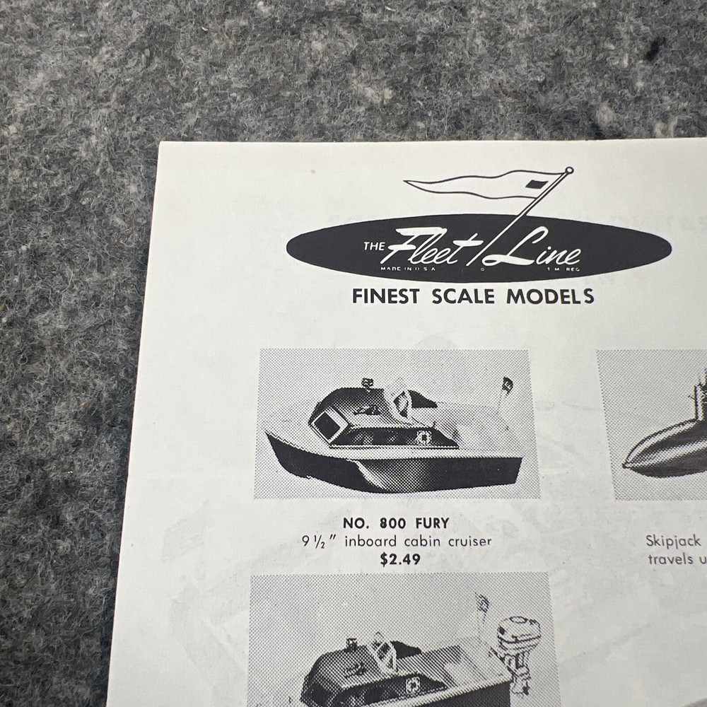 Vintage Fleet Line Finest Scale Models Catalog Original