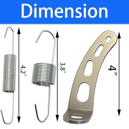 Throttle Return Spring kit 4708 Stainless Steel Spring Bracket and Silver-1pack