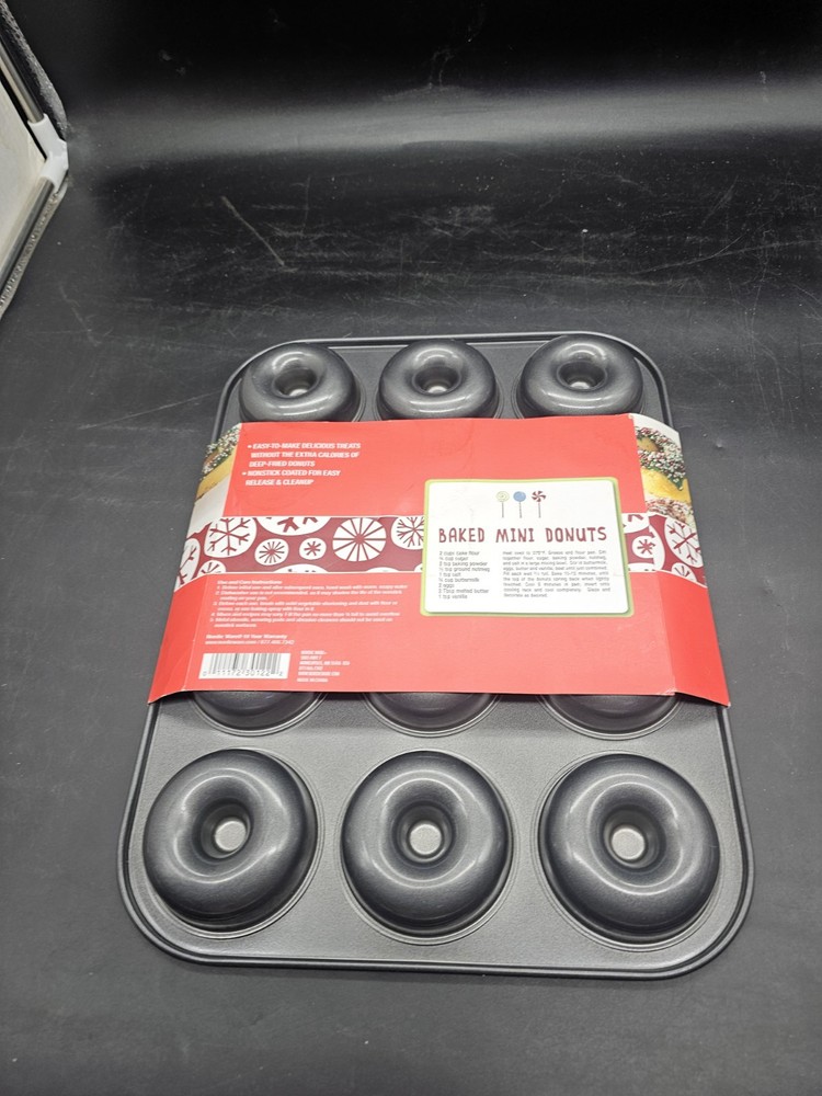 Nordic Ware 12 Mini Donuts Baking Pan Dozen