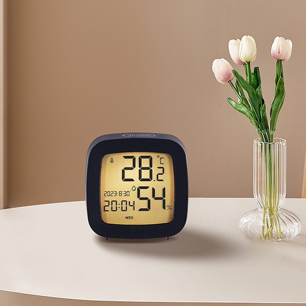 Multi Display Alarm Clock with Temperature Humidity Voice Control Backlight