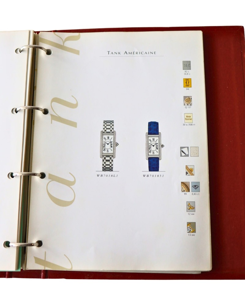 RARE Original Cartier Watch Master Catalog Binder Collectors Reference Guide