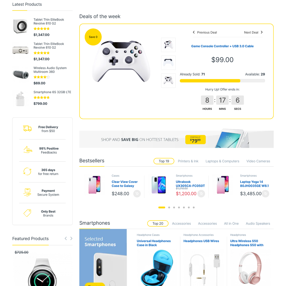 Mobile Store Website Design with Free 5GB VPS Web Hosting