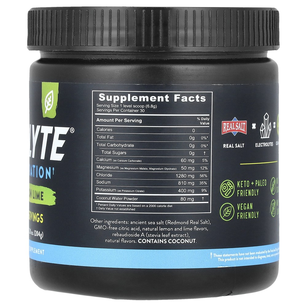 Re-Lyte® Hydration, Lemon Lime, 7.2 oz (204 g)