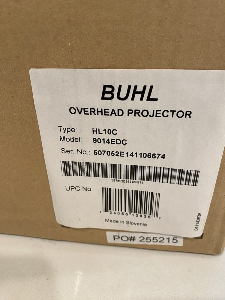 NEW  BUHL Overhead Projector 9014EDC